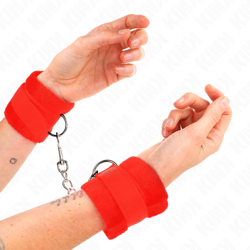 Kink - Manette In Pelliccia Per Principianti Rosse 30 X 7 Cm
