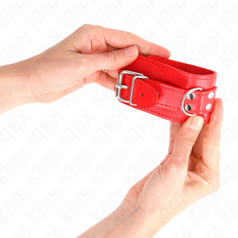 Kink - Semplici Fermapolsi Rossi Regolabili 20-23 Cm X 5,5 Cm