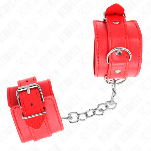 Kink - Semplici Fermapolsi Rossi Regolabili 20-23 Cm X 5,5 Cm