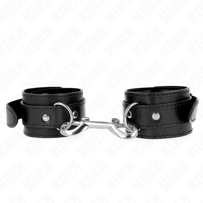 Kink - Cinture Per Polsi - Rivetti Singoli Neri Regolabili 17-28 Cm X 5 Cm