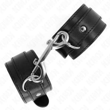 Kink - Cinture Per Polsi - Rivetti Singoli Neri Regolabili 17-28 Cm X 5 Cm