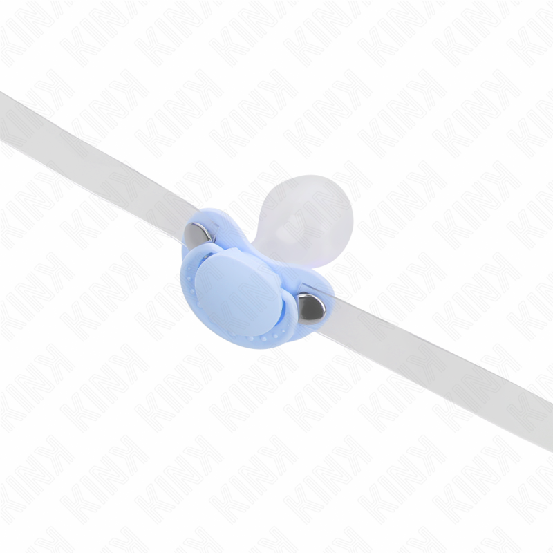 Kink - Bavaglio A Forma Di Ciuccio Azzurro 5,5 X 4 Cm Regolabile 43-60 Cm