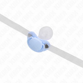 Kink - Bavaglio A Forma Di Ciuccio Azzurro 5,5 X 4 Cm Regolabile 43-60 Cm