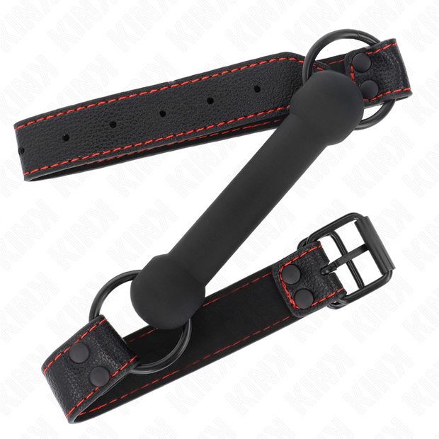 Kink - Bandaia In Osso Con Cinturino In Similpelle Nero Regolabile 41-57 Cm