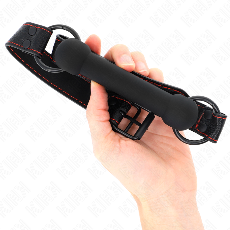 Kink - Bandaia In Osso Con Cinturino In Similpelle Nero Regolabile 41-57 Cm