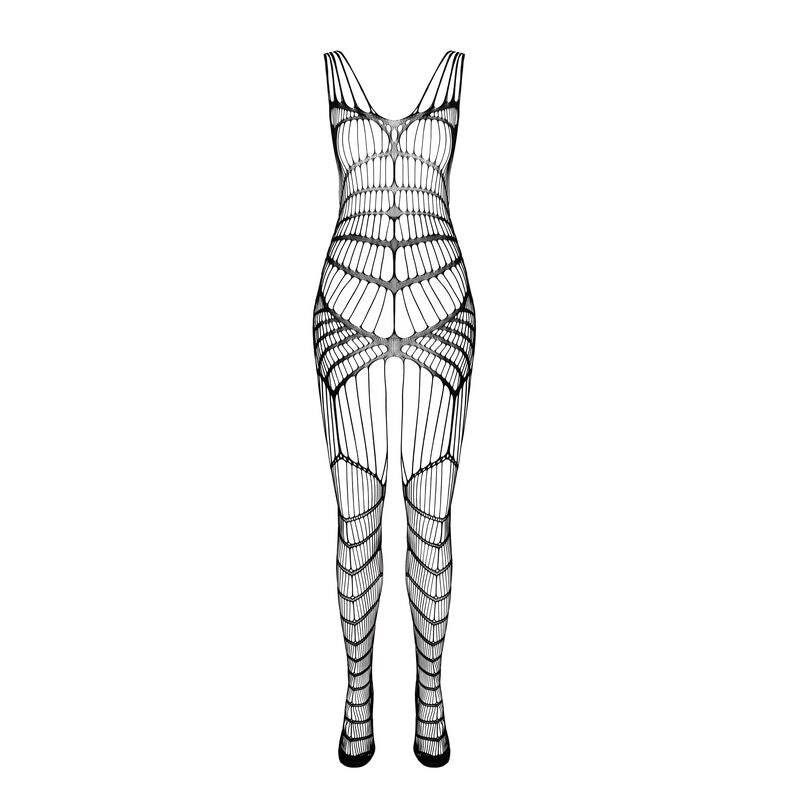 Passion - Bs 102 Bodystocking Bianco Taglia Unica