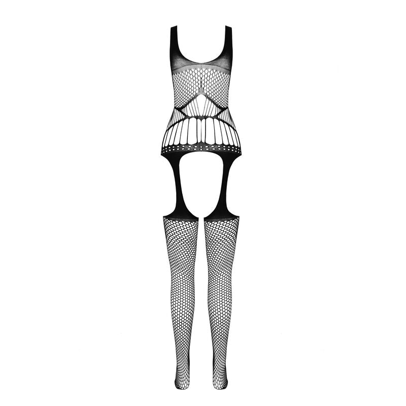 Passion - Bs 106 Bodystocking Nero Taglia Unica