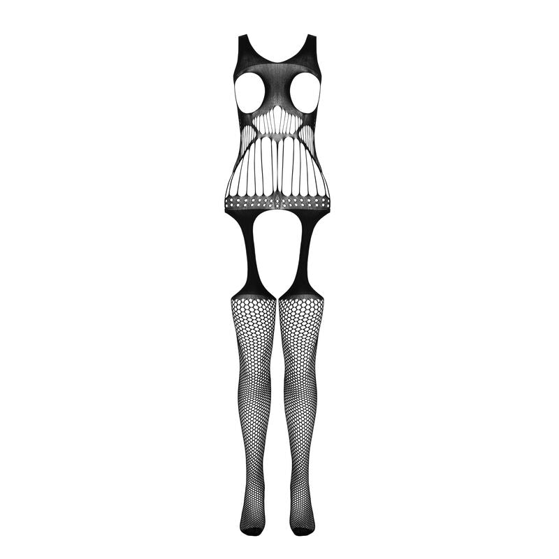 Passion - Bs 106 Bodystocking Nero Taglia Unica