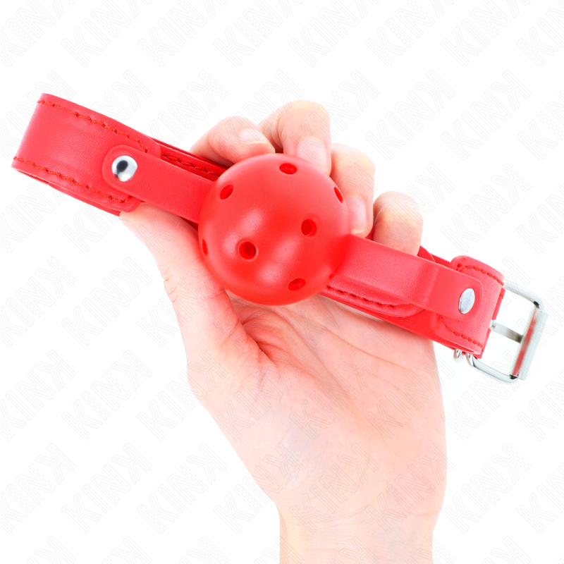 Kink - Palla Traspirante Rossa 4,5 Cm Bavaglio 65 X 2,5 Cm
