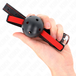 Kink - Bavaglio A Bocca Rigida 4,5 Cm Con Cintura Elastica 56 X 1,5 Cm