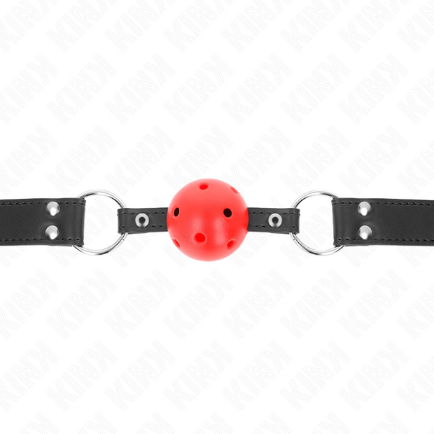 Kink - Baffo A Palla Traspirante 4 Cm Con Doppio Rivetto In Pelle 62,5 X 2,5 Cm Regolabile 42-58 Cm