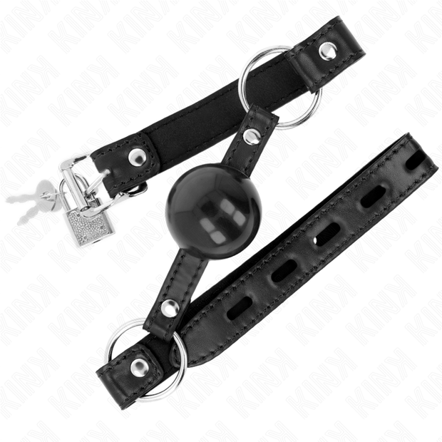Kink - Palla In Tpe Nera 4 Cm Bavaglio 60 X 2 Cm