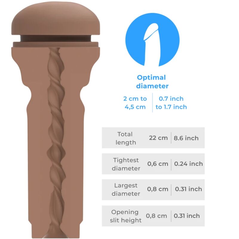 Kiiroo - Feel Stroker Extra Tight Butt Marrone Medio