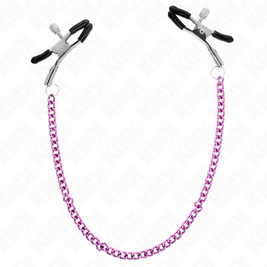 Kink - Morsetti Per Capezzoli A Catena Viola 30 Cm