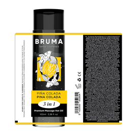 Bruma Olio da Massaggio Effetto Calore Piña Colada 100ml Premium - immagine 5