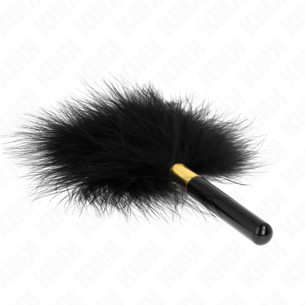 Kink - Piume Tickle In Metallo Nero Oro 18 Cm