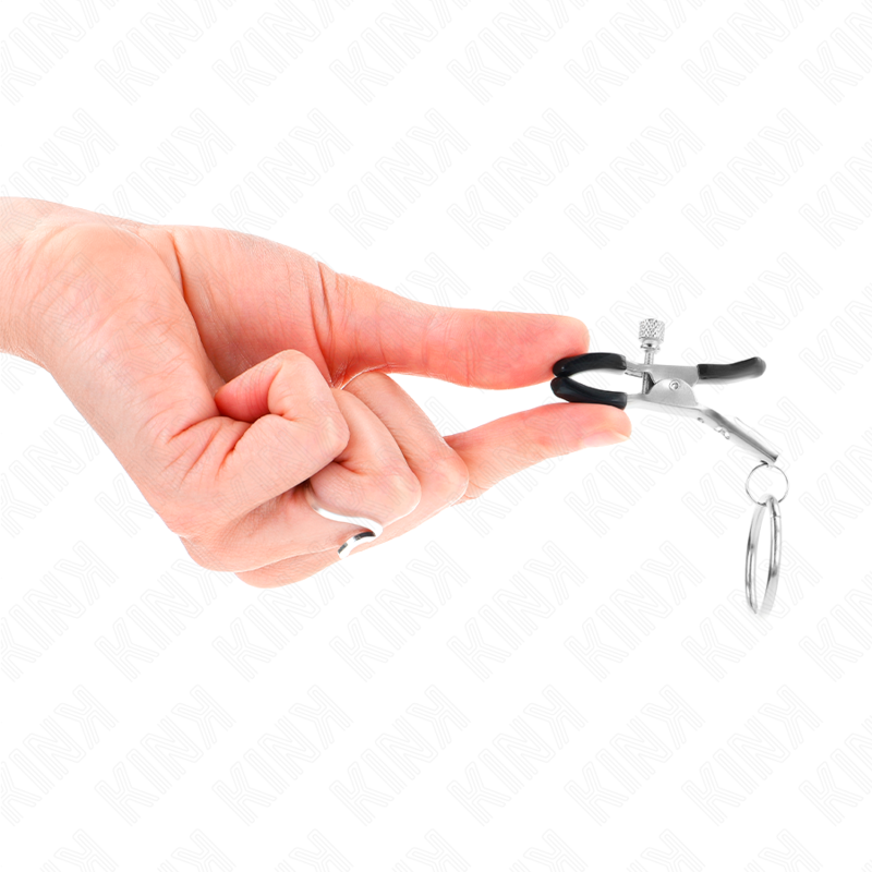 Kink - Morsetto Per Capezzolo Con Anello Di Tenuta 6 Cm