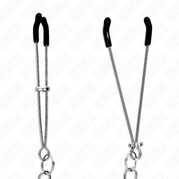 Kink - Morsetti Per Capezzoli Sottili Con Catena Spessa 30 Cm