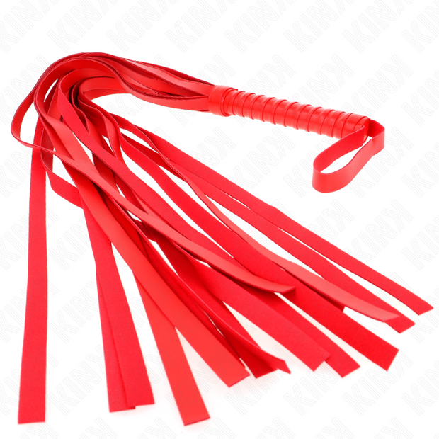 Kink - Frusta Rossa Manico Corto Coda Lunga 70 Cm
