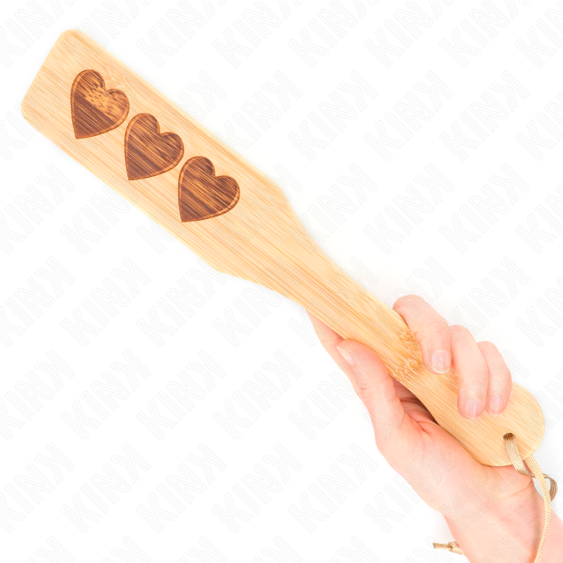 Kink - Cuore In Bambù Con Pallet 32 X 5,5 Cm
