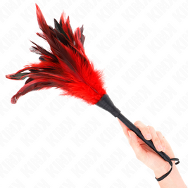 Kink - Piume Di Pollo A Forma Di Corno Rosso 36 Cm