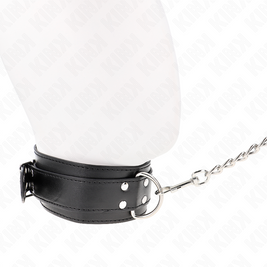 Kink - Collana Con Cinturino 65 Cm Fibbie Argento Regolabili 33-46 Cm X 5,5 Cm