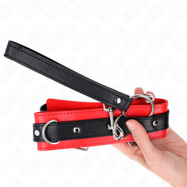 Kink - Collare Modello Base Con Guinzaglio 65 Cm Modello 3 Rosso 53 X 5 Cm