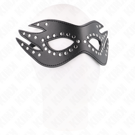 Kink - Mascherina In Similpelle Con Rivetti Modello 3 26 X 9,5 Cm