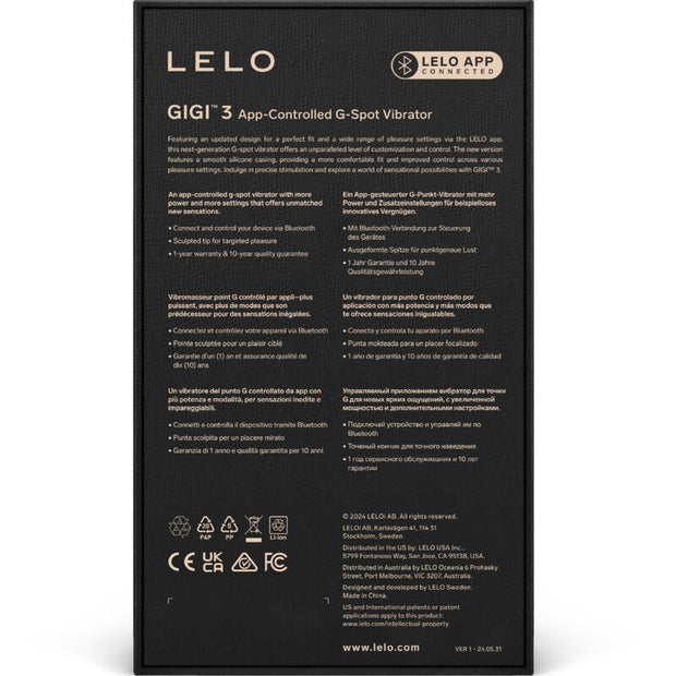 Lelo - Vibratore Gigi™ 3 G-Spot Blu