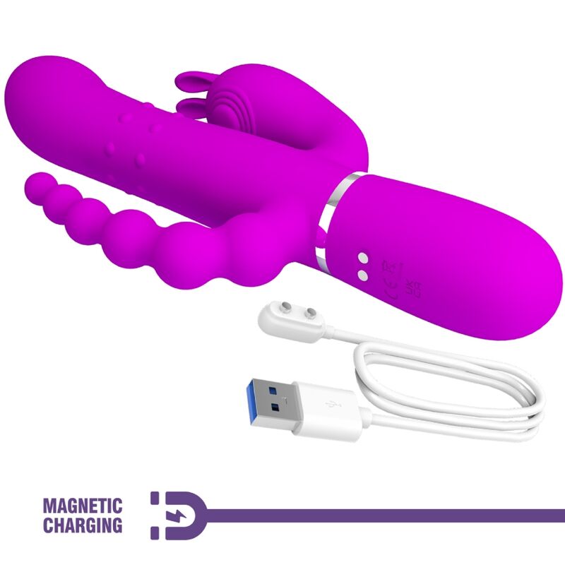 Intense Cammy Vibratore Triplo Multifunzione 4 in 1 Rosa - immagine 7
