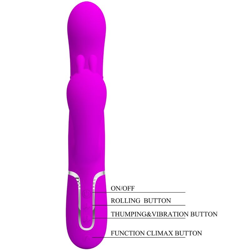 Intense Cammy Vibratore Triplo Multifunzione 4 in 1 Rosa - immagine 8