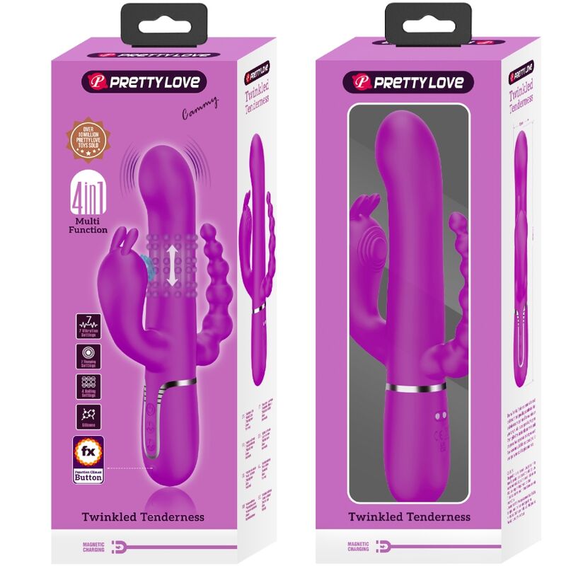 Intense Cammy Vibratore Triplo Multifunzione 4 in 1 Rosa - immagine 10