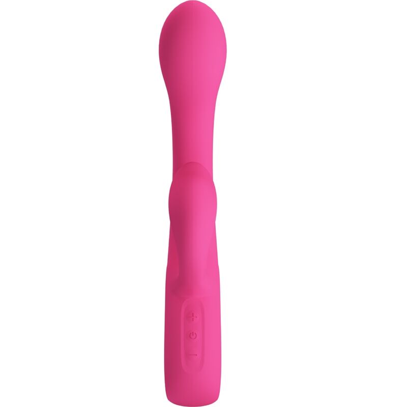 Intense Fritz Rabbit Vibratore Doppio in Silicone Rosa - immagine 3