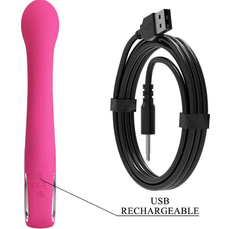 Intense Fritz Rabbit Vibratore Doppio in Silicone Rosa - immagine 7