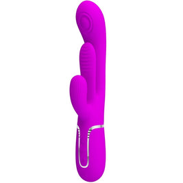 Intense Shania Vibratore Triplo Rabbit Premium in Silicone Rosa