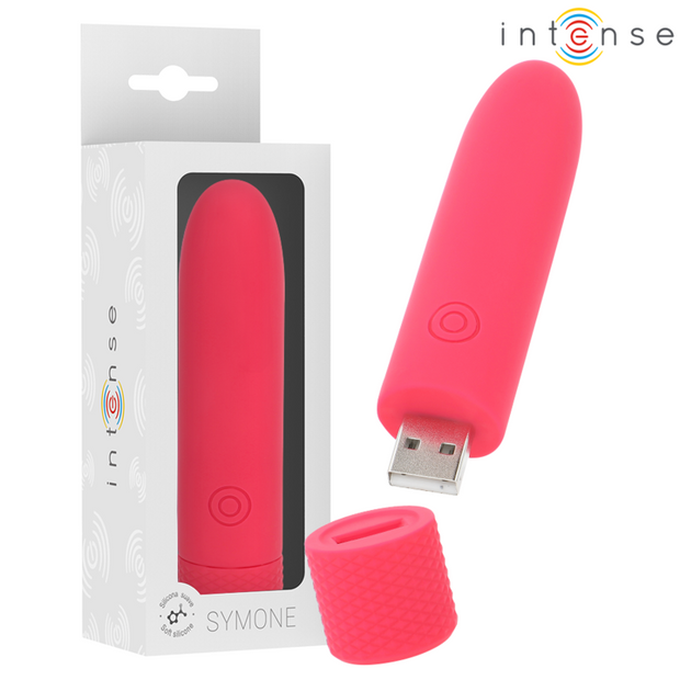 Fun Toys Intense Symone Proiettile Vibrante Ricaricabile USB Rosso