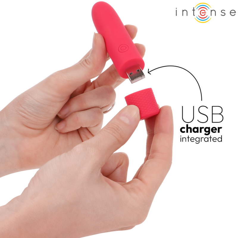Fun Toys Intense Symone Proiettile Vibrante Ricaricabile USB Rosso - immagine 5