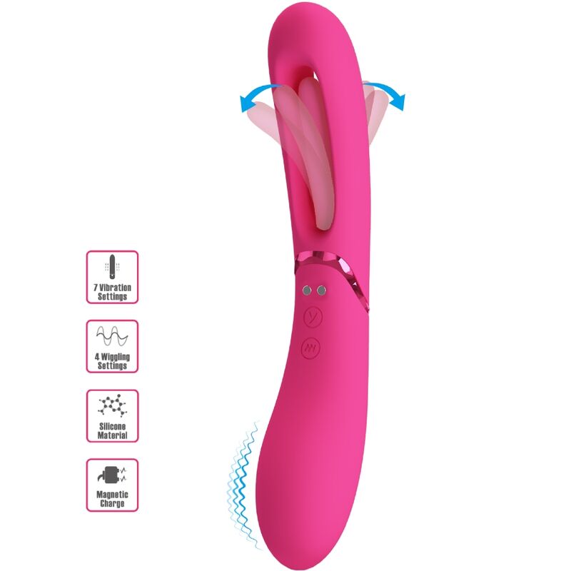 Romance Lexie Vibratore Punto G 7 Vibrazioni in Silicone Rosa