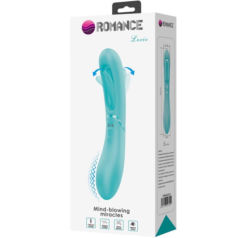 Romance Lexie Vibratore Punto G 7 Vibrazioni in Silicone Blu - immagine 9