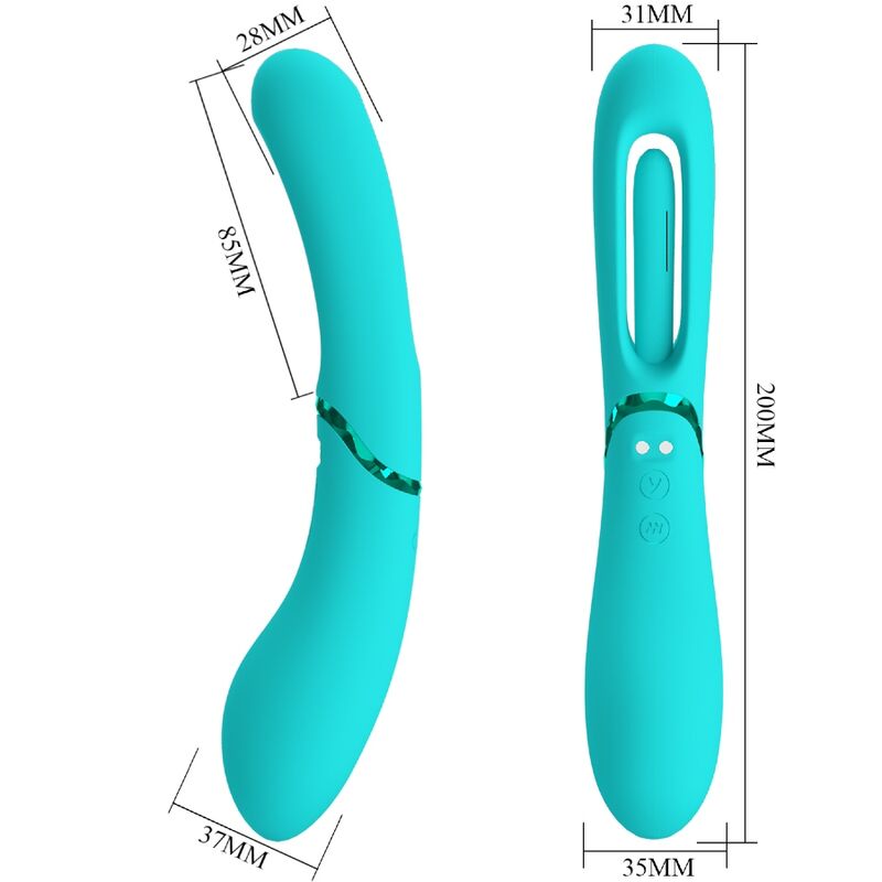 Romance Lexie Vibratore Punto G 7 Vibrazioni in Silicone Blu - immagine 8