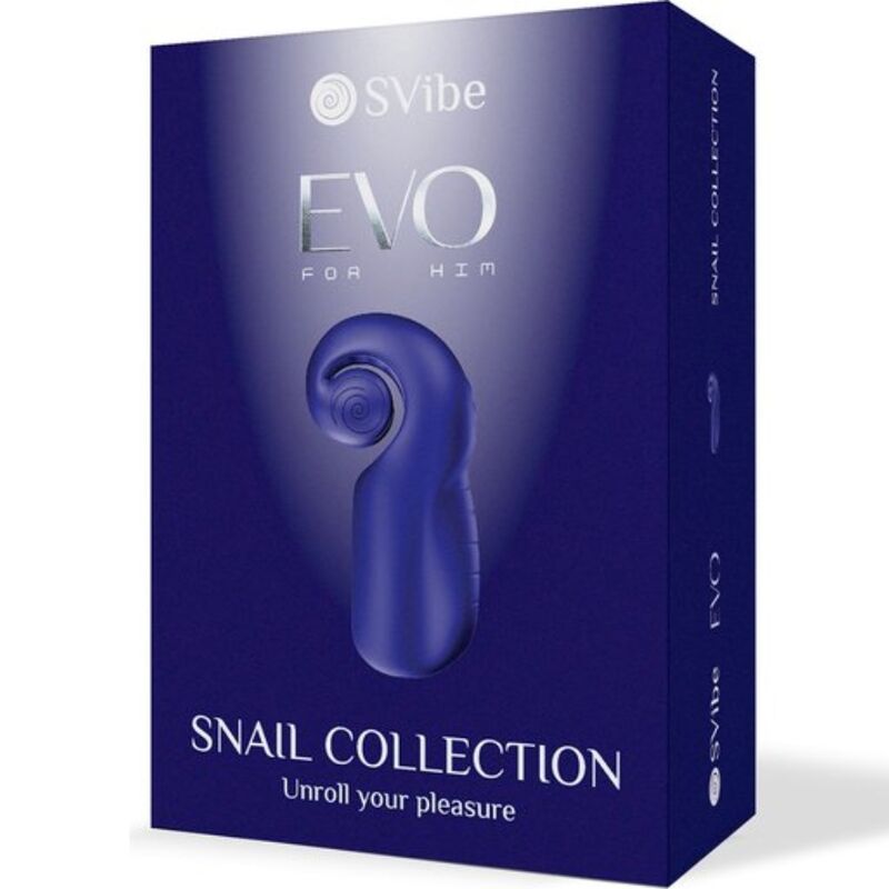 SNAIL VIBE - EVO PER LUI MASTURBATORE MASCHILE SLIDE NROLL BLU SCURO