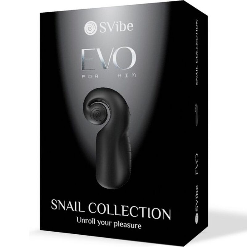 SNAIL VIBE - EVO PER LUI MASTURBATORE MASCHILE SLIDE NROLL NERO