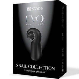 SNAIL VIBE - EVO PER LUI MASTURBATORE MASCHILE SLIDE NROLL NERO