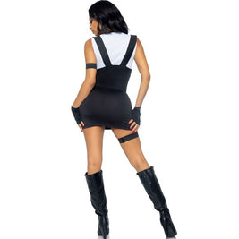 Leg Avenue - Costume Sexy Swat Ufficiale Nero M/L