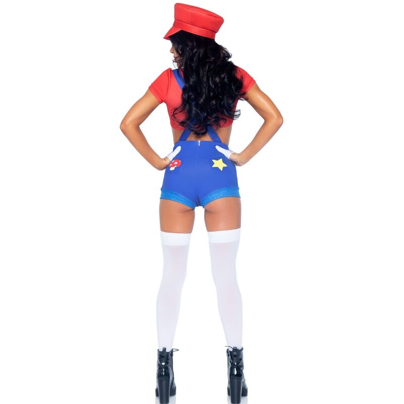 Leg Avenue - Costume Sexy Mario Bros Rosso/Blu M