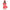 LEG AVENUE - ABITO A POIS + FASCIA PER CAPELLI ROSSO/BIANCO S