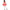 LEG AVENUE - ABITO A POIS + FASCIA PER CAPELLI ROSSO/BIANCO M