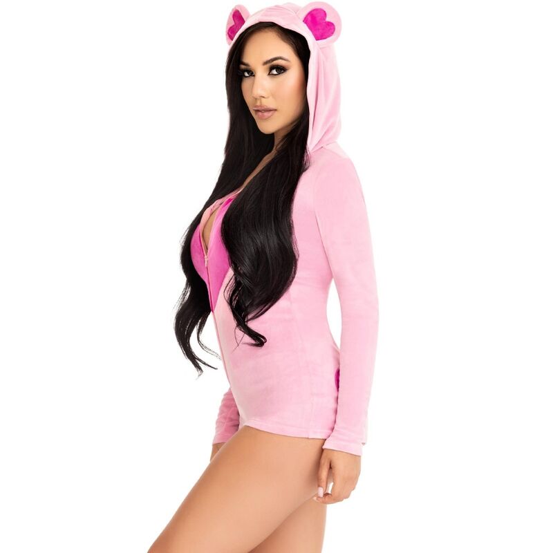 Leg Avenue - Body In Velluto Orsetto Rosa S