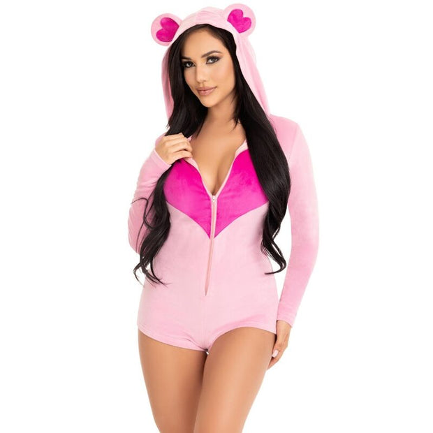 Leg Avenue - Body In Velluto Orsetto Rosa M