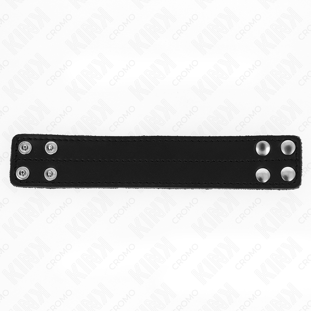 Kink - Anello Per Pene In Pelle Con Chiusura A Pressione 18,5 X 3,3 Cm